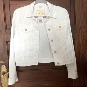 Michael Kors white denim jacket